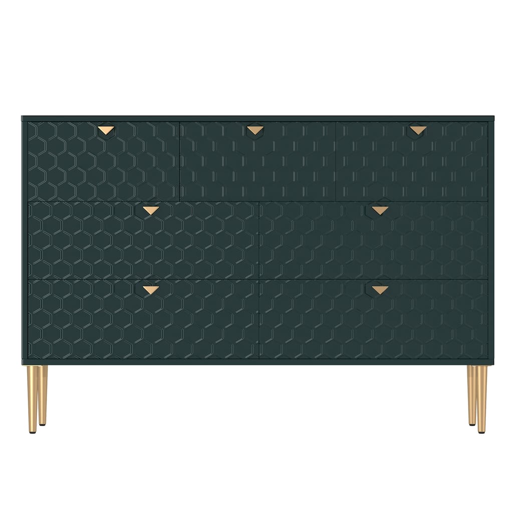 Morden Wood Furniture 7 Drawer Dresser Chest