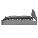 preview thumbnail 13 of 27, Queen Cloud Headboard Upholstered Bed with Rounded Footboard and Storage Pocket, Grey