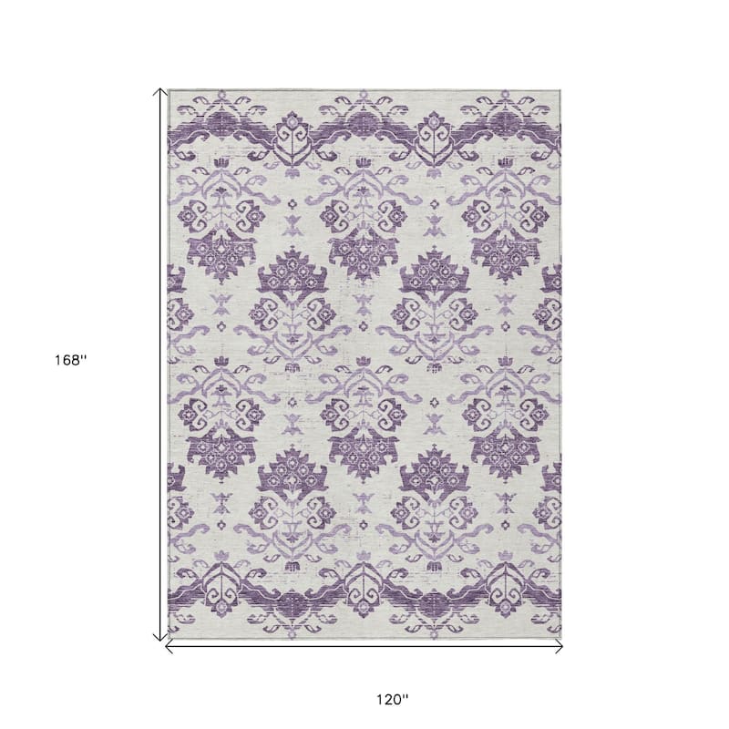 HomeRoots Oriental Transitional Rectangle Outdoor Rug