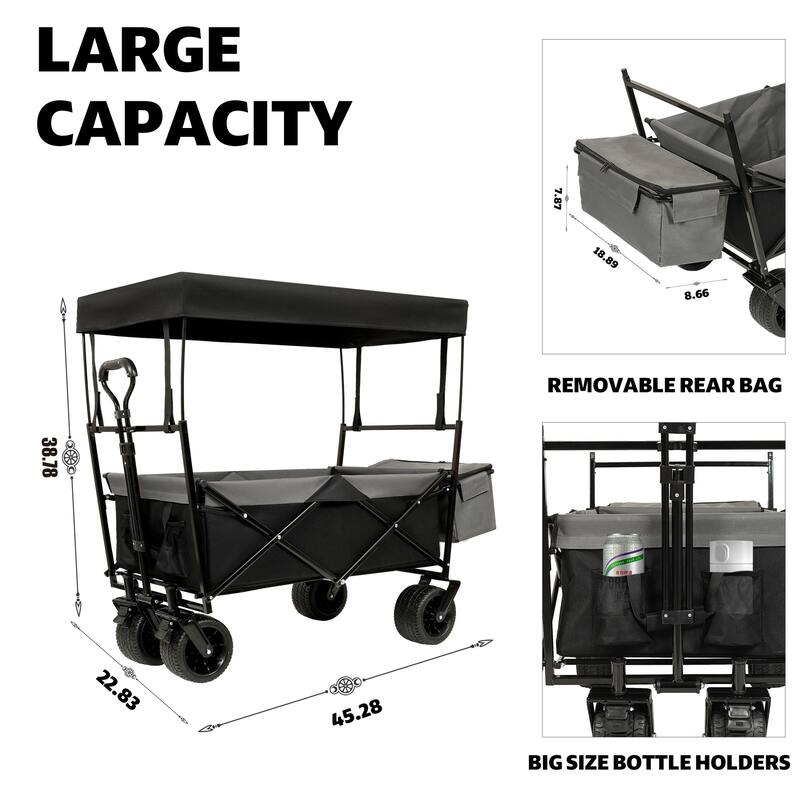480 lb. Collapsible Cart with Canopy