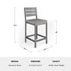 preview thumbnail 18 of 20, Martha Stewart 2PK All-Weather Patio Bar Stools with Seat Cushions - 19.5"W x 22.5"D x 44.5"H