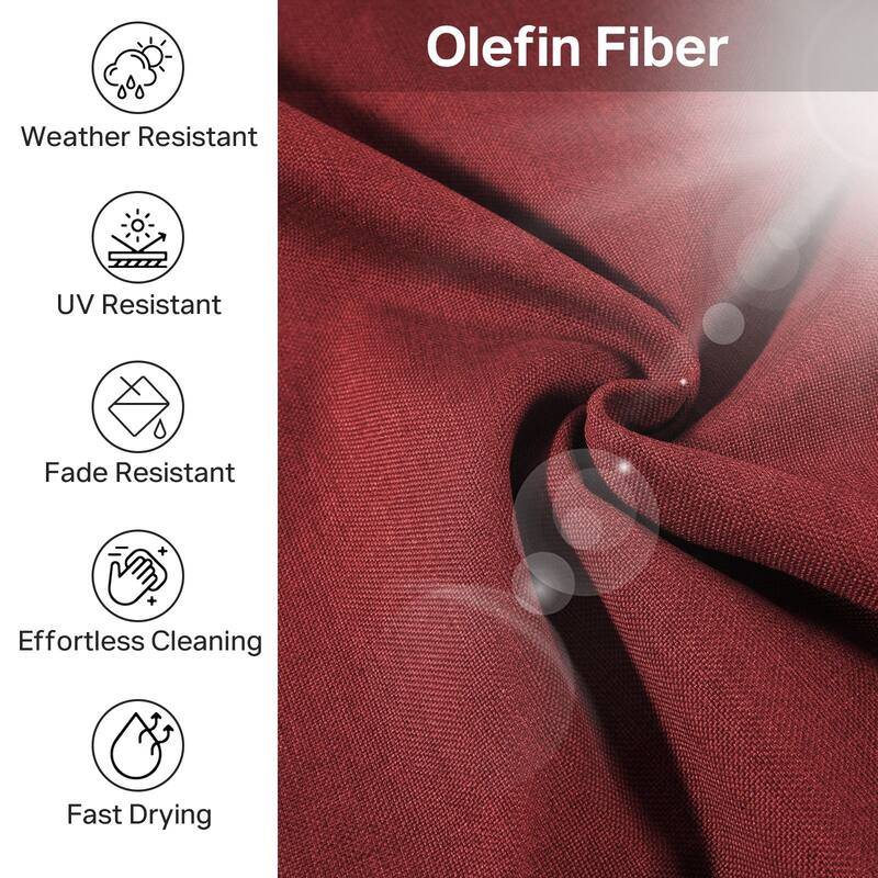 22" W x 24" D x 6" T Outdoor Lounge Chair Replacement Cushion Set Water and Fade Resistant