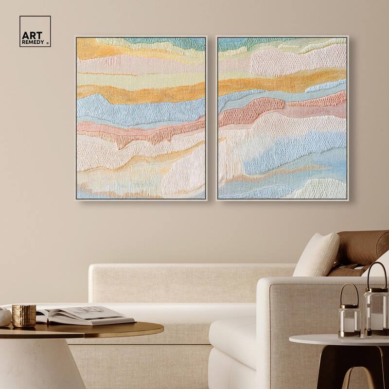 Morning Calm III Canvas Set of 2 by Art Remedy