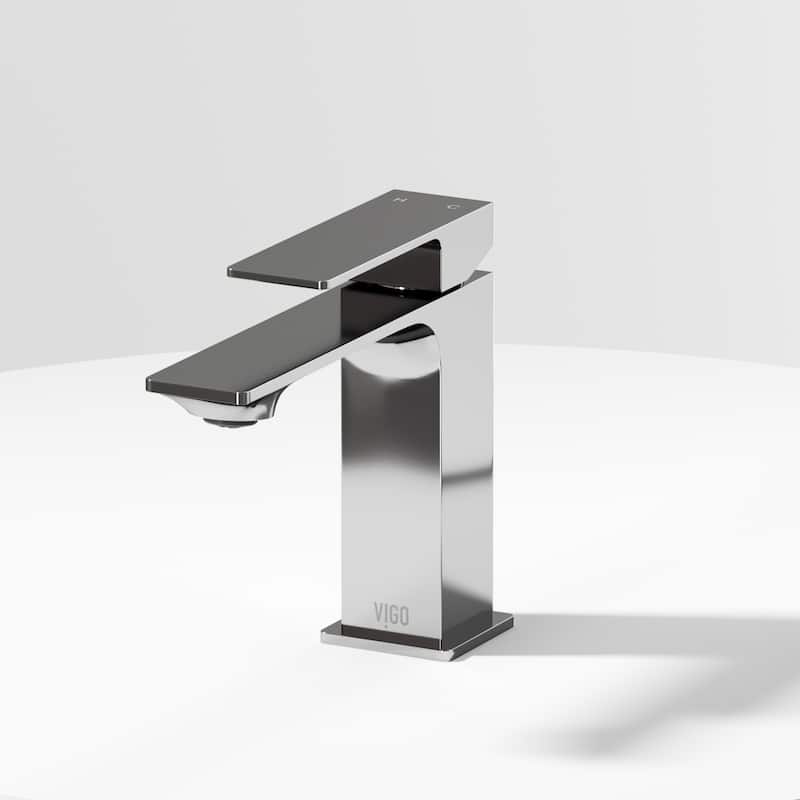 VIGO Dunn 6" H Single Handle Single Hole Bathroom Faucet