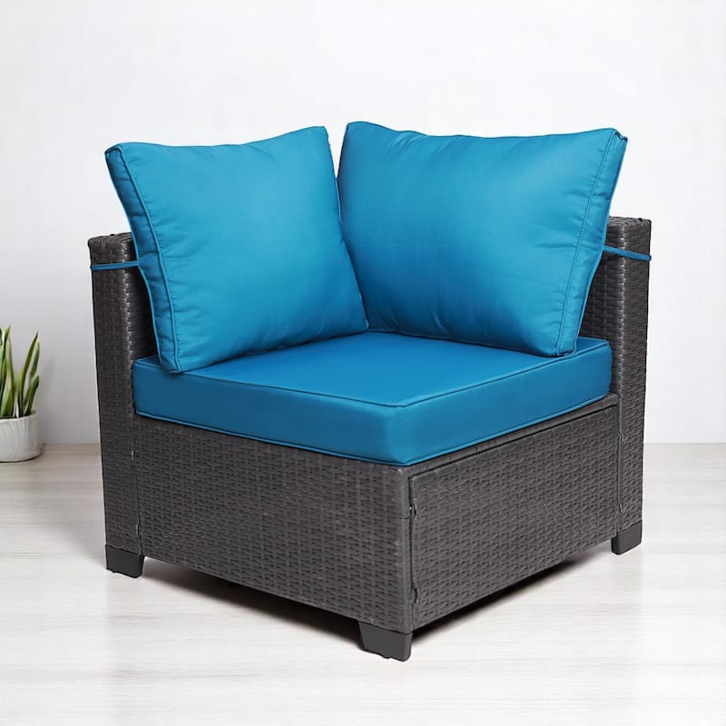 7-Piece Outdoor Garden Patio Furniture Set, PE Rattan Wicker Sofa,outdoor couch patio furniture;outdoor sofa