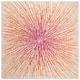 SAFAVIEH Evoke Juli Abstract Boho Burst Rug - 6'7" x 6'7" Square - Fuchsia/Cream
