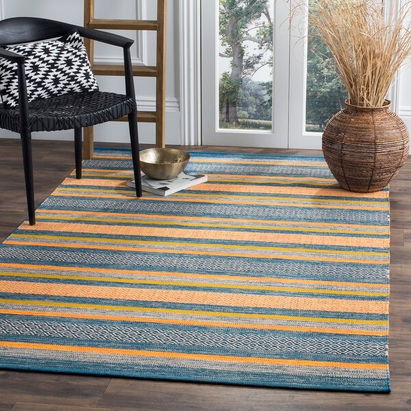 Safavieh Handmade Flatweave Montauk Teodorina Stripe Cotton Rug. Opens flyout.