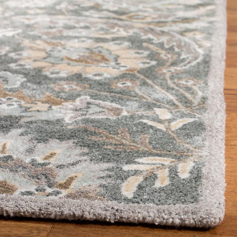 SAFAVIEH Handmade Bella Faith Modern Floral Wool Rug