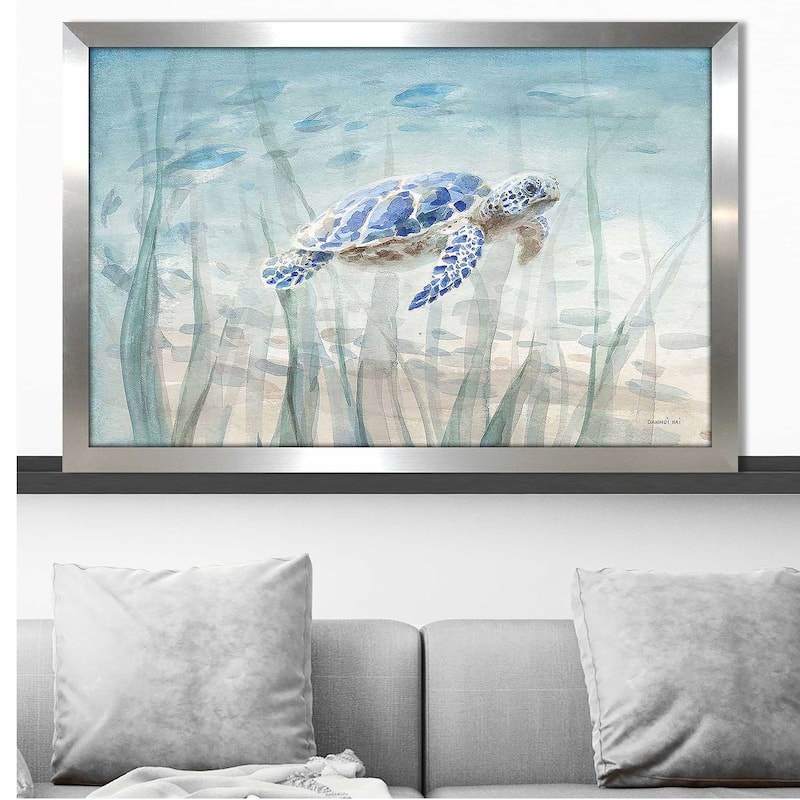 "Undersea Turtle" by Danhui Nai Print on Acrylic.