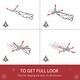 preview thumbnail 6 of 28, HOMCOM Flocked Christmas Tree with Mistletoe, Xmas Unlit Christmas Tree with Stand