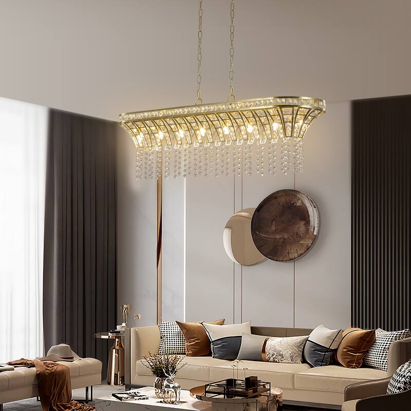 Modern Crystal Chandelier - Luxury Pendant Ceiling Light Pendant Light for Dining Room, Kitchen Island, or Living Room
