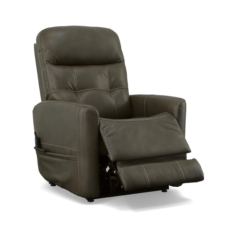 Kenner Driftwood Power Lift Recliner with Power Headrest & Lumbar by Flexsteel