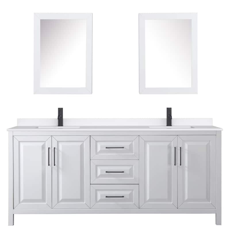 Wyndham Collection WCV252580D-QTZ-UNSMED Daria 80" Free Standing