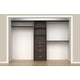 preview thumbnail 14 of 30, ClosetMaid SpaceCreations 50 to 121-inch Wide Closet Organizer System Dark Java