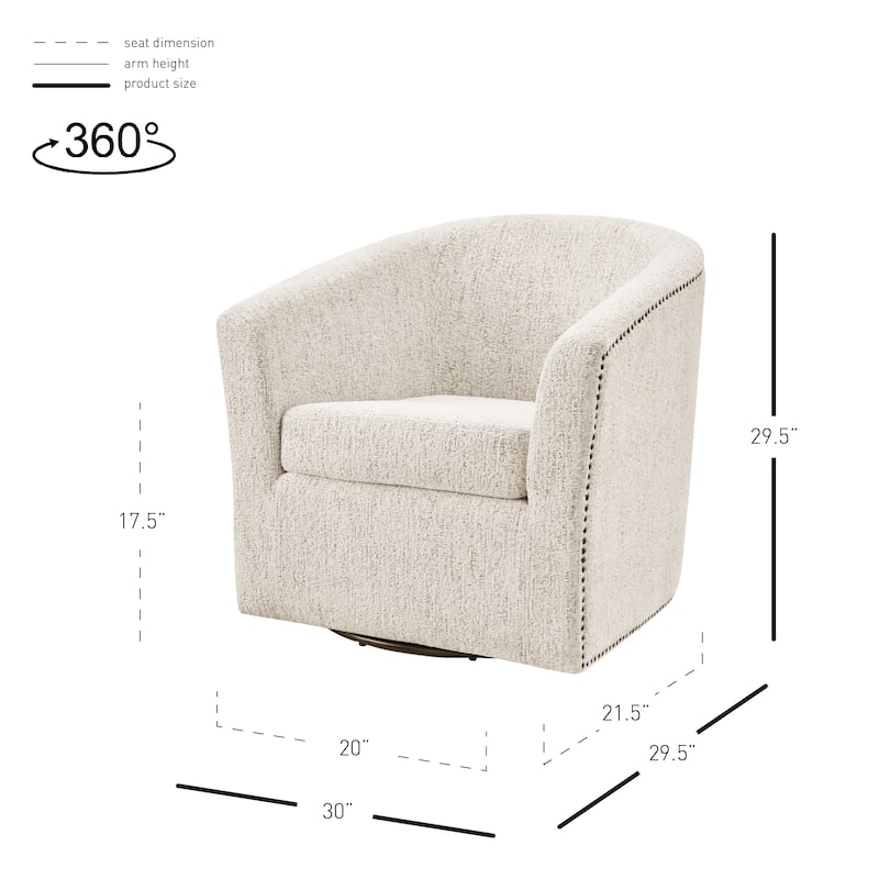 NPD Furniture Ernest Swivel Arm Chair