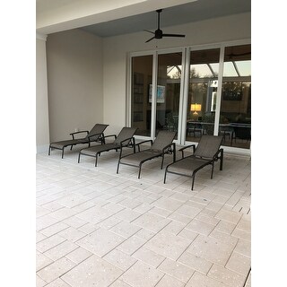 Cosco Outdoor Aluminum Chaise Lounge Chair (Set of 2)