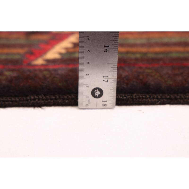 ECARPETGALLERY Hand-knotted Teimani Dark Brown Wool Rug - 3'10 x 6'10