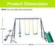preview thumbnail 5 of 5, 5-in-1 Outdoor Kids Swing Sets w/Swings, Glider, Slide & Teeter Totter