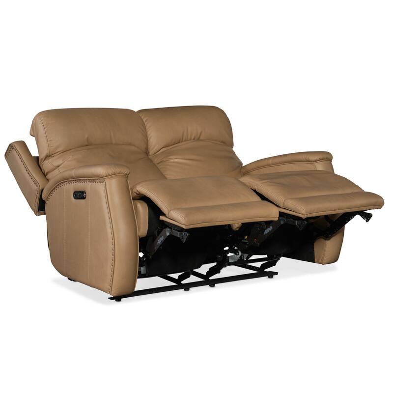 Hooker Furniture SS703-RHEA-POWER-LOVESEAT Rhea 56" Wide Leather Power