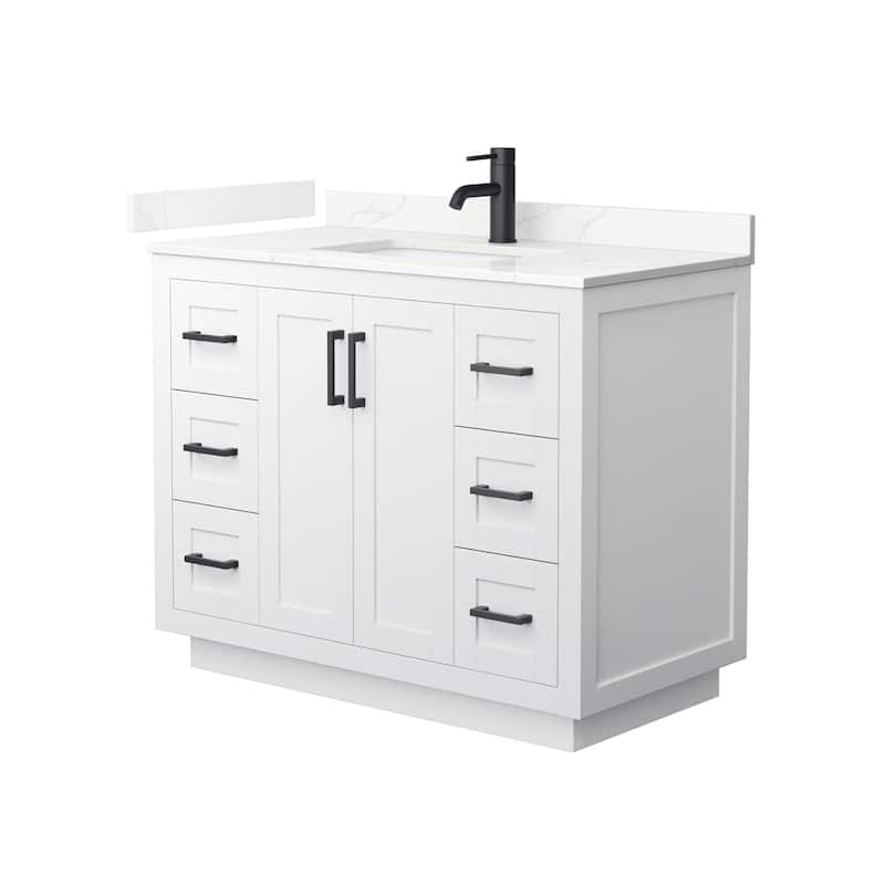 Wyndham Collection WCF292942S-QTZ-UNSMXX Miranda 42" Free Standing