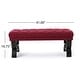 preview thumbnail 14 of 63, Scarlette Tufted Fabric Ottoman Bench by Christopher Knight Home - 41.00" L x 17.25" W x 16.75" H