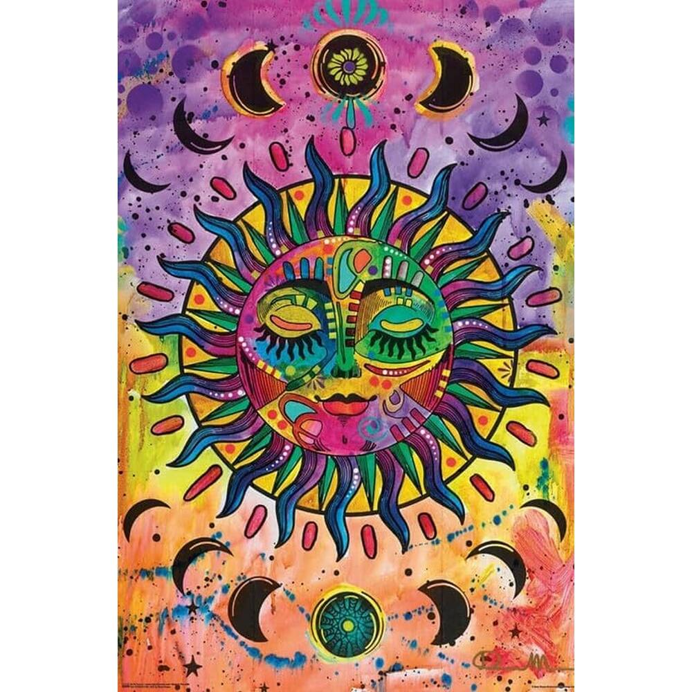 Sun Artwork by Dean Russo Art Poster - 24 x 36 Inch