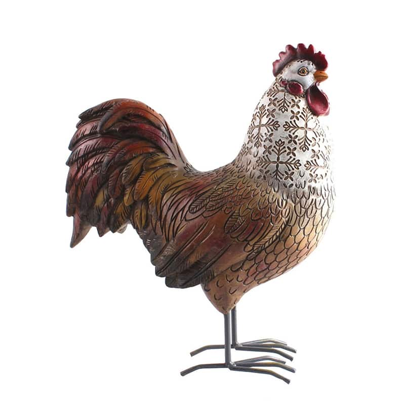 10" Resin Delaware Rooster