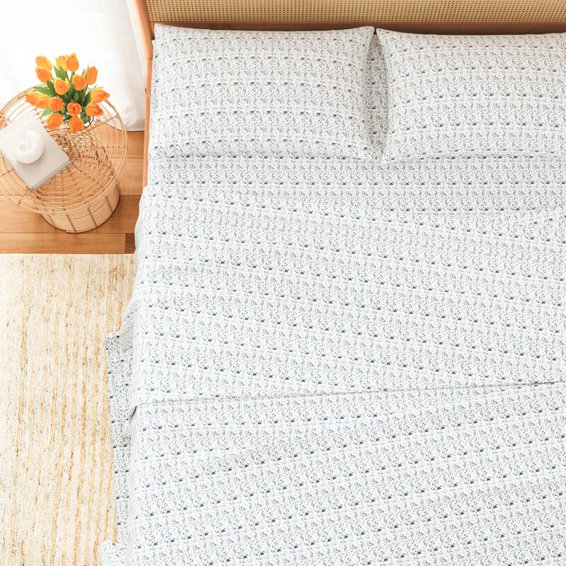 Patina Vie Maison Brushed Microfiber Charming Coastal Sheet Set