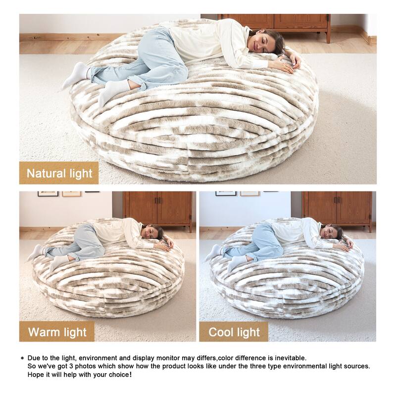 Oversized Bean Bag Chair Bean Bag Bed for Adults & Convertible