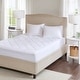 preview thumbnail 1 of 7, Madison Park Harmony Deep Pocket Waterproof Mattress Pad - White
