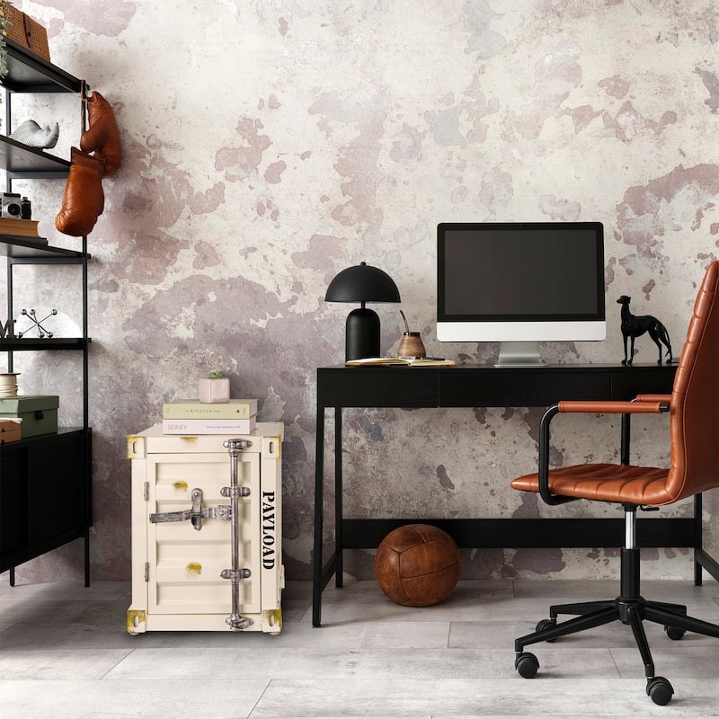 Industrial Farmhouse 2-drawer Storage Side Table