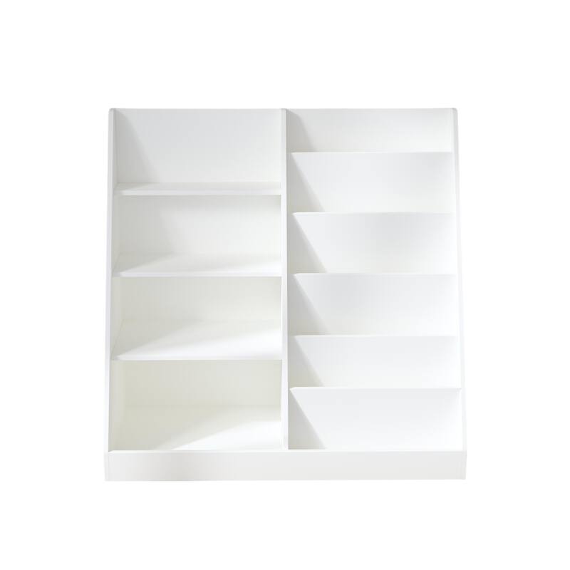 Kids Bookshelf and 4 Tier Open Book Wooden Toy Storage Organizer，for Playroom,Bedroom,Nursery School
