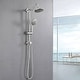 preview thumbnail 2 of 23, Wall Mounted Shower Faucet With Handheld Shower 6 Inch Rain Shower Head Combo Set Shower System With Slide Bar, NO VALVE