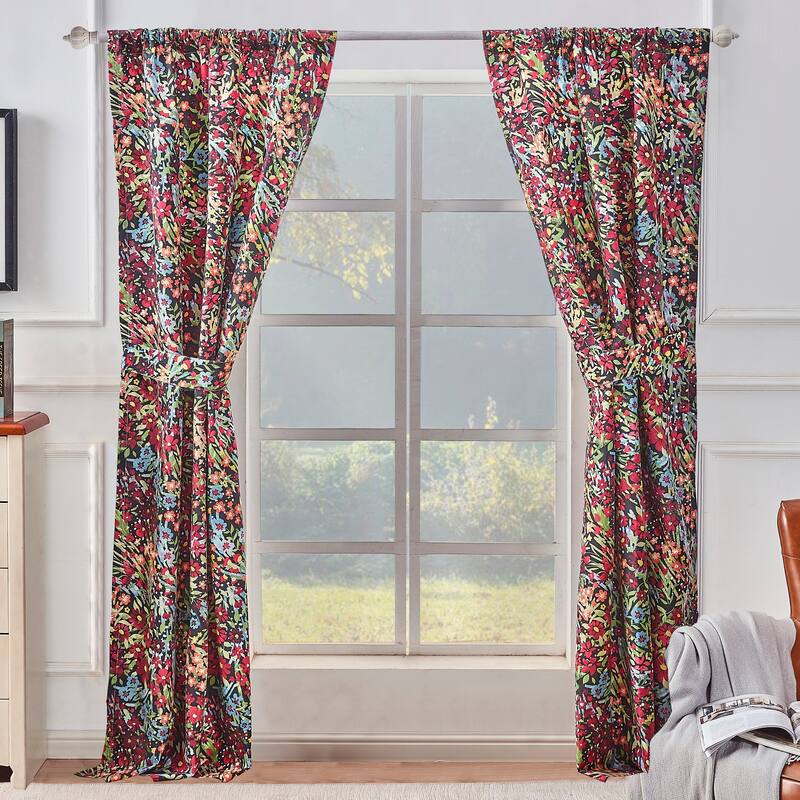 Barefoot Bungalow Alice Curtain Panels (Set of 2) - 84 x 84 inches
