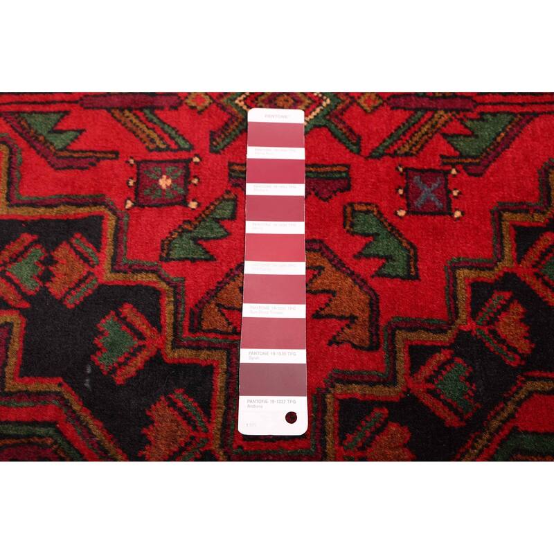 ECARPETGALLERY Hand-knotted Teimani Red Wool Rug - 3'10 x 6'3