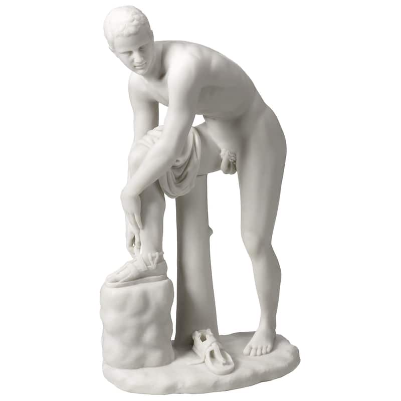 Veronese 10.0H Hermes Fastening His Sandal Resin White