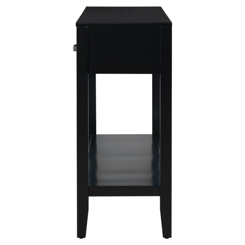 Contemporary 3-Drawer Console Table with 1 Shelf