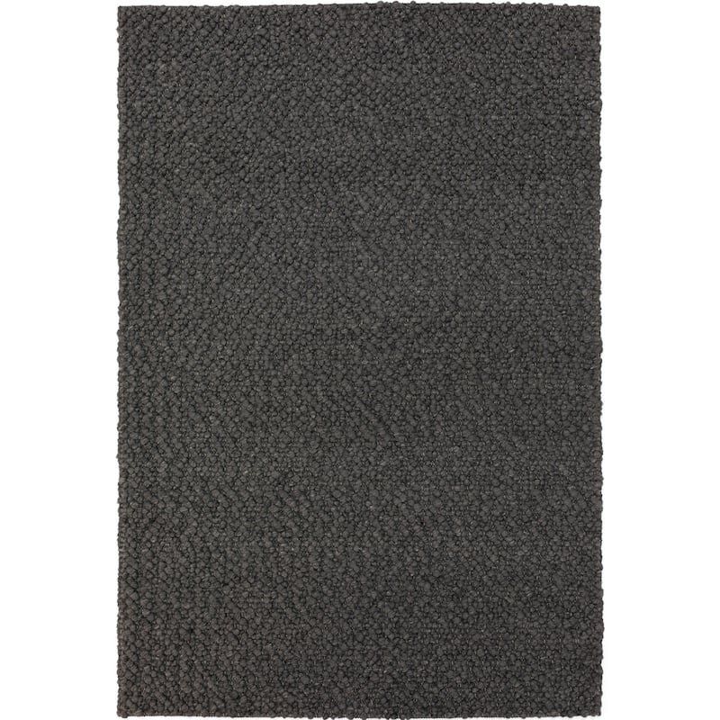 Addison Boulder Chunky Hand-loomed Wool Area Rug - 3' 6" x 5' 6" - Steel - Rectangle