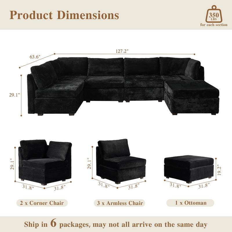 OVIOS Nordic Style Corner Sofa​