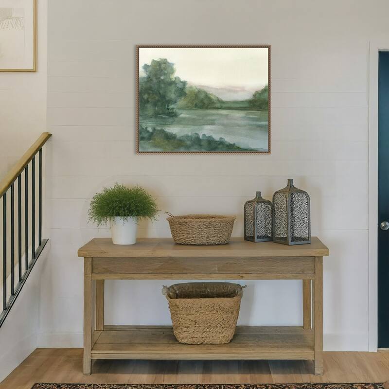 Mauve Mountain View No. 1 by Ethan Harper Framed Canvas Wall Art Print