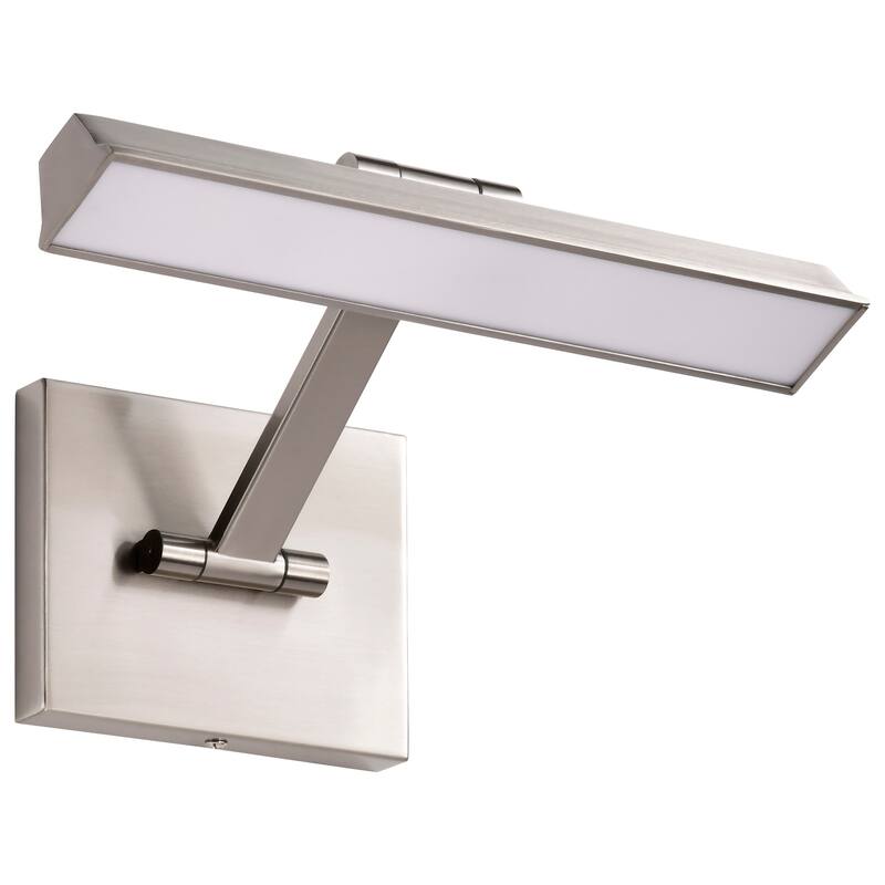 Hazel 1 Foot LED Picture Light 3 CCT Selectable Brushed Nickel Finish Acrylic Lens - Brushed Nickel - Brushed Nickel