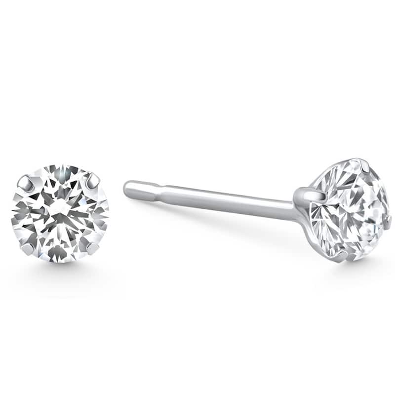 Bliss Diamond 1/4 Ct TW Small Diamond Studs White Gold Lab Grown