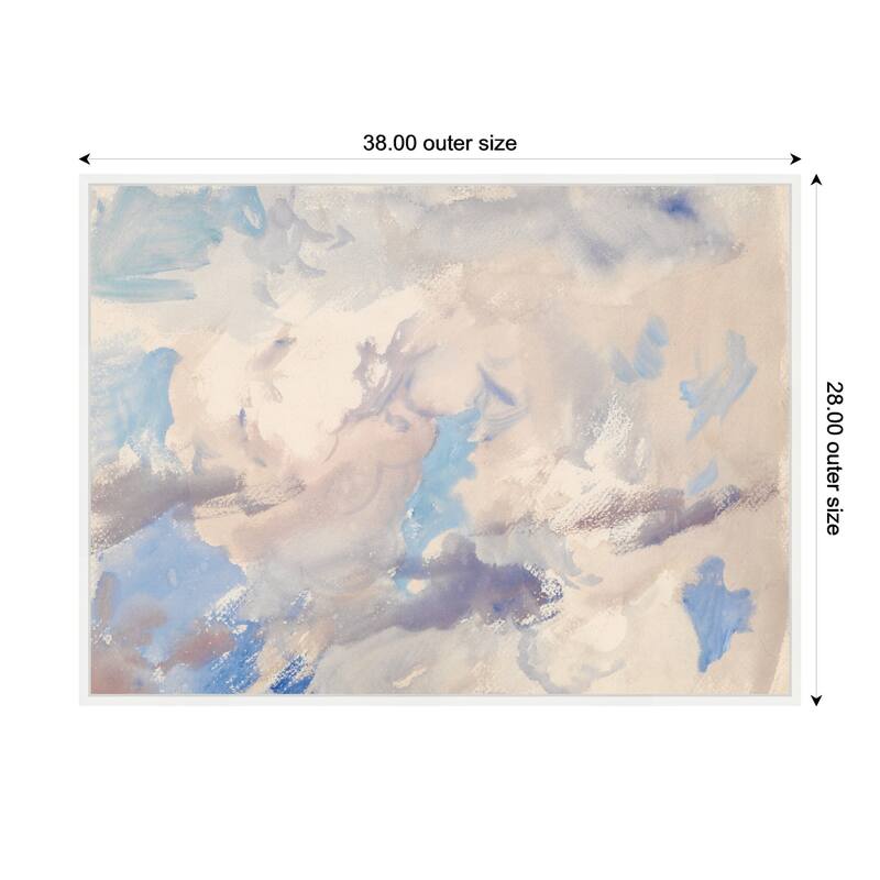 Kate and Laurel Sky circa 1910 John Singer Sargent by Nostalgia Prints Framed Canvas Wall Art Print