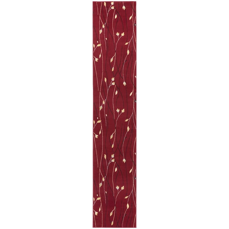Power Loomed Floral Area Rug - 144' X '27' X '0.5