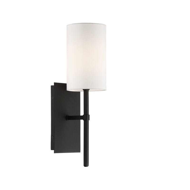 Crystorama Lighting Group Veronica Single Light 17" Tall Wall Sconce - Black Forged