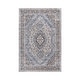 preview thumbnail 1 of 3, LOOM & LUXE Collection 2X3 Ivory/Blue/Striped Non-Shedding Area Rug - 36" D x 24" W x 0.35" H