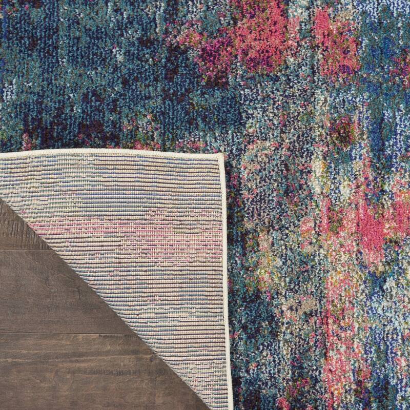 Power Loomed Abstract Modern Area Rug - 115' X '79' X '0.5