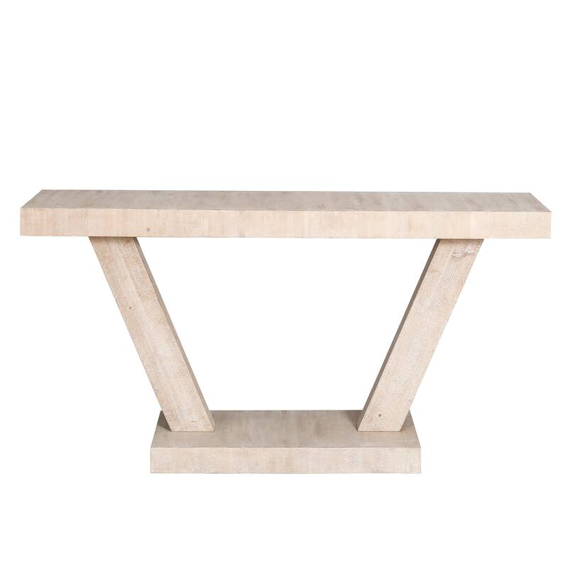 console table with open shelf