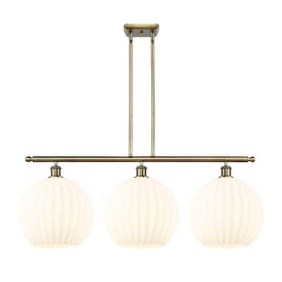 Innovations Lighting 516-3I-14-39-White Venetian-Indoor Pendant White