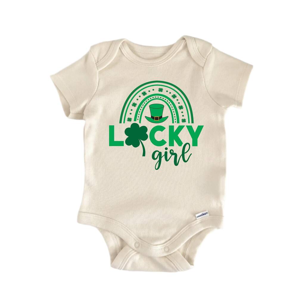 Lucky Girls St. Patrick's Day - Baby Boy Girl Clothes Bodysuit Funny Cute Newborn